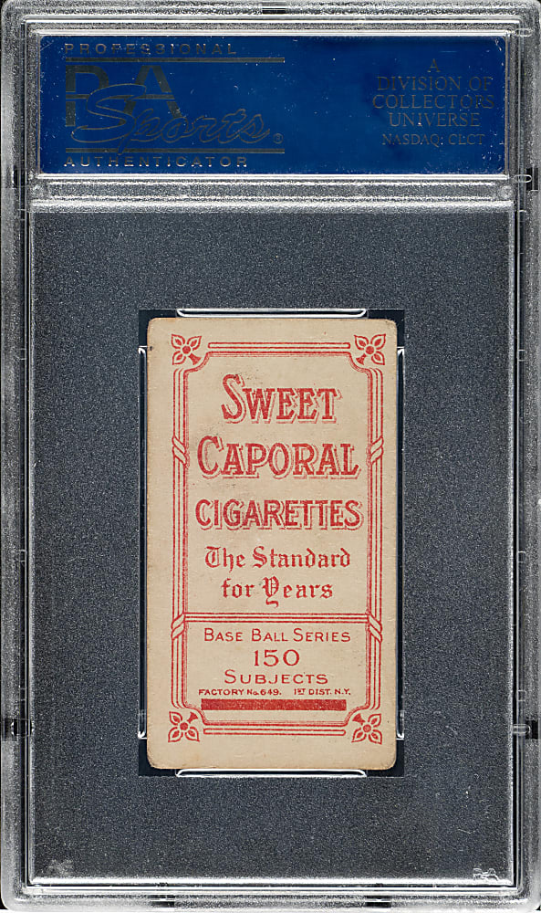 1909-1911 T206 White Border Nap Lajoie Throwing PSA VG-EX 4