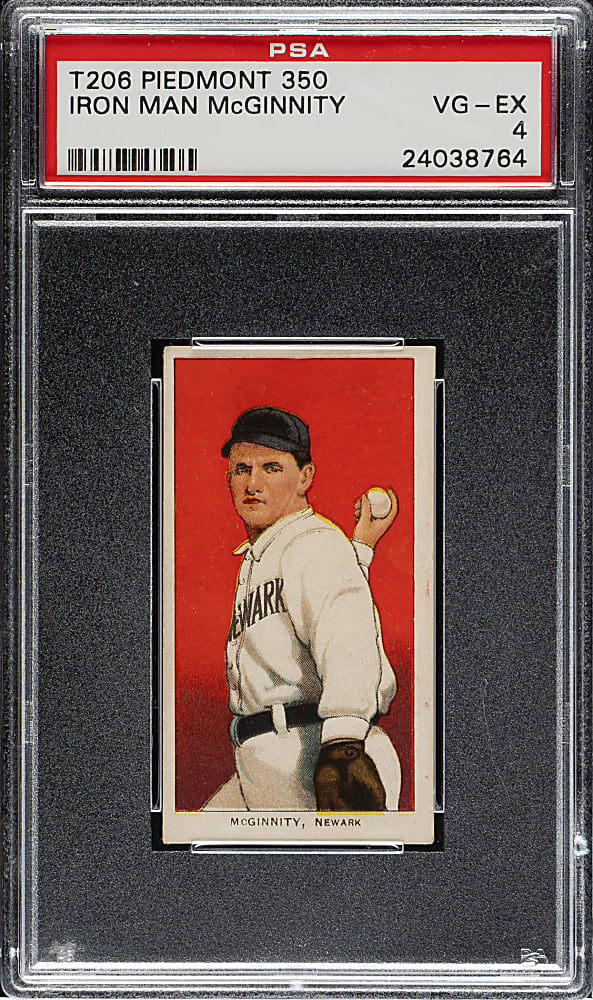 1909-1911 T206 White Border Joe "Iron Man" McGinnity PSA VG-EX 4