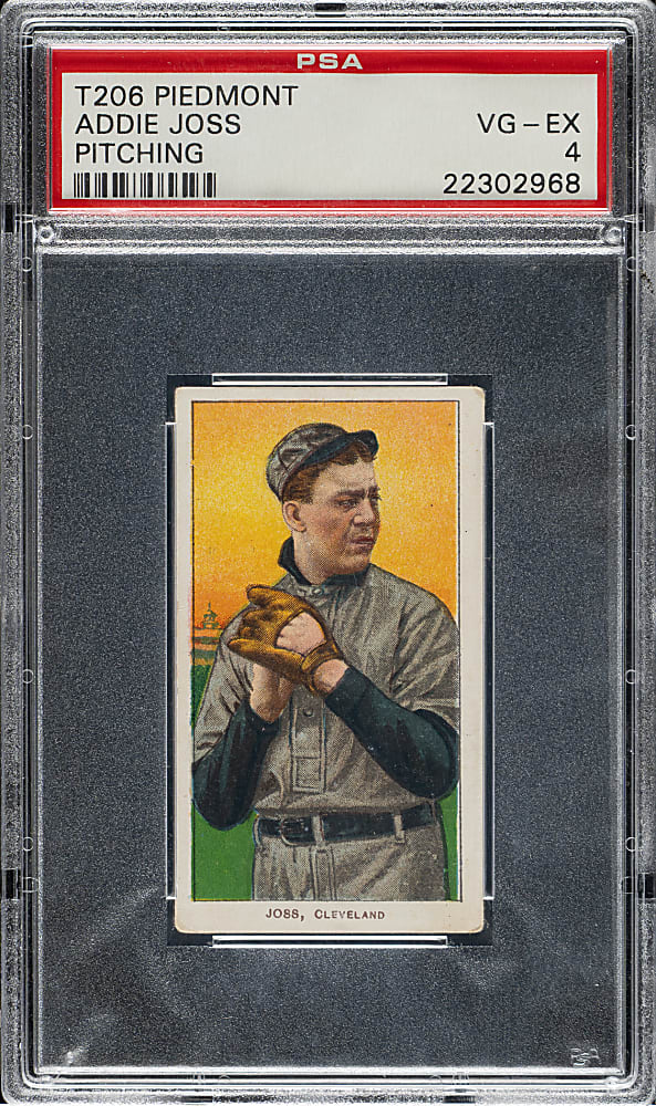 1909-1911 T206 White Border Addie Joss Pitching PSA VG-EX 4