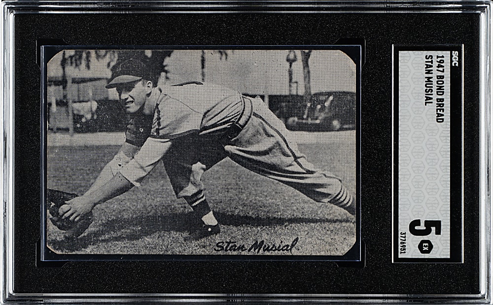 1947 W571 "Homogenized" Bond Bread Stan Musial SGC EX 5