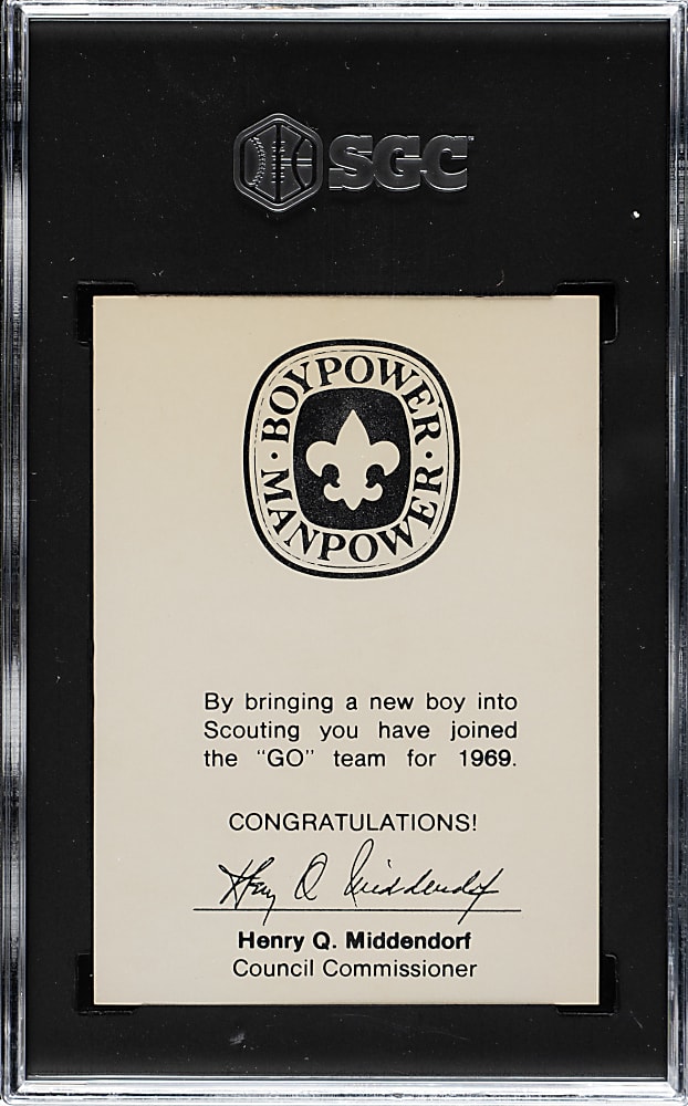 1969 N.Y. Boy Scouts Tom Seaver SGC NM 7