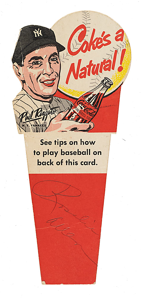 1952 Coca-Cola Playing Tips Test Phil Rizzuto Good Hitting Variation