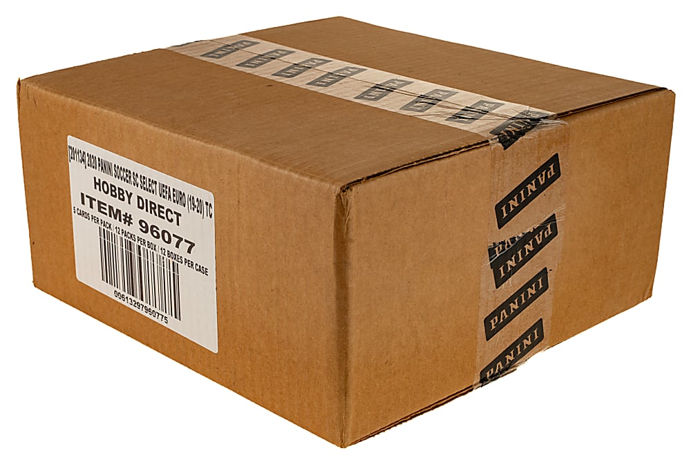 2019-2020 Panini Select UEFA Euro Soccer Factory-Sealed Unopened Hobby Case (12 Boxes)