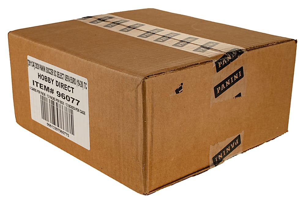 2019-2020 Panini Select UEFA Euro Soccer Factory-Sealed Unopened Hobby Case (12 Boxes)
