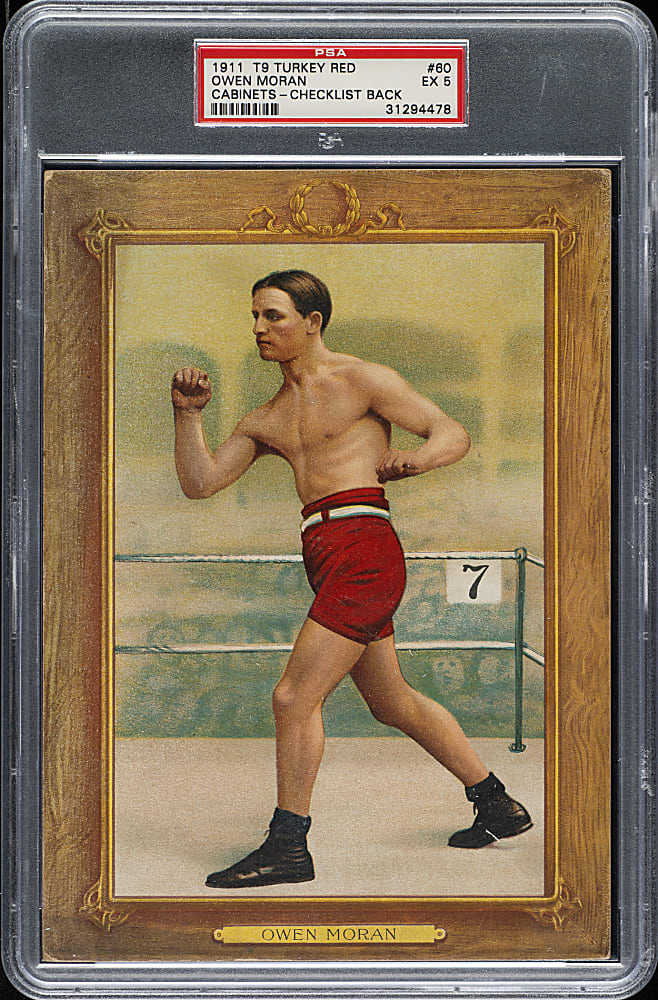 1911 T9 Turkey Red Boxing #60 Owen Moran PSA EX 5