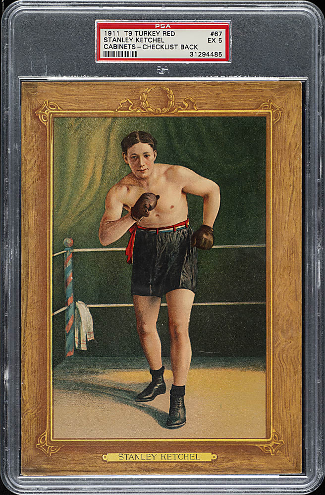 1911 T9 Turkey Red Boxing #67 Stanley Ketchel PSA EX 5