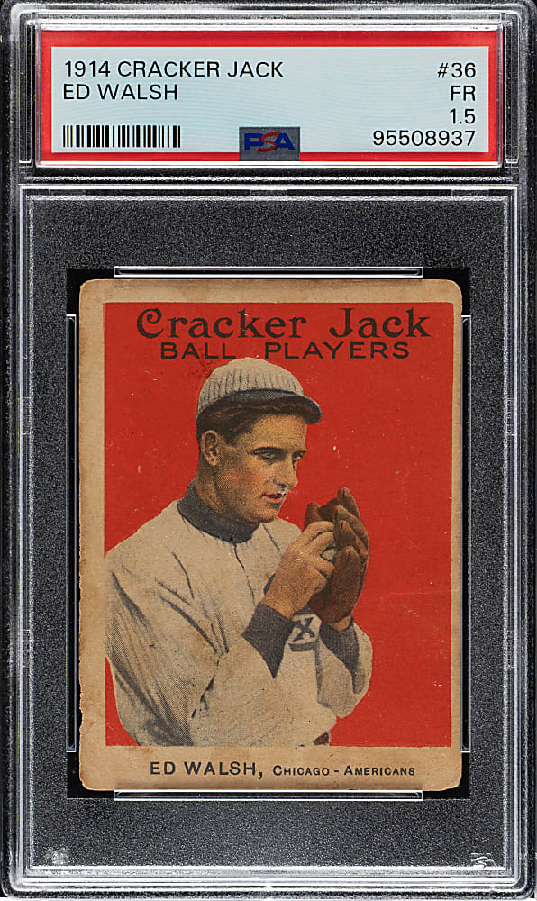 1914 E145 Cracker Jack #36 Ed Walsh PSA FAIR 1.5