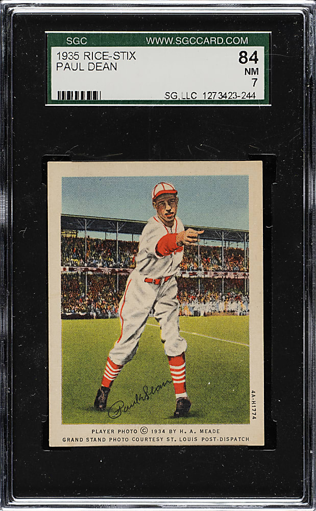 1935 UM7 Rice-Stix Paul "Daffy" Dean SGC NM 84