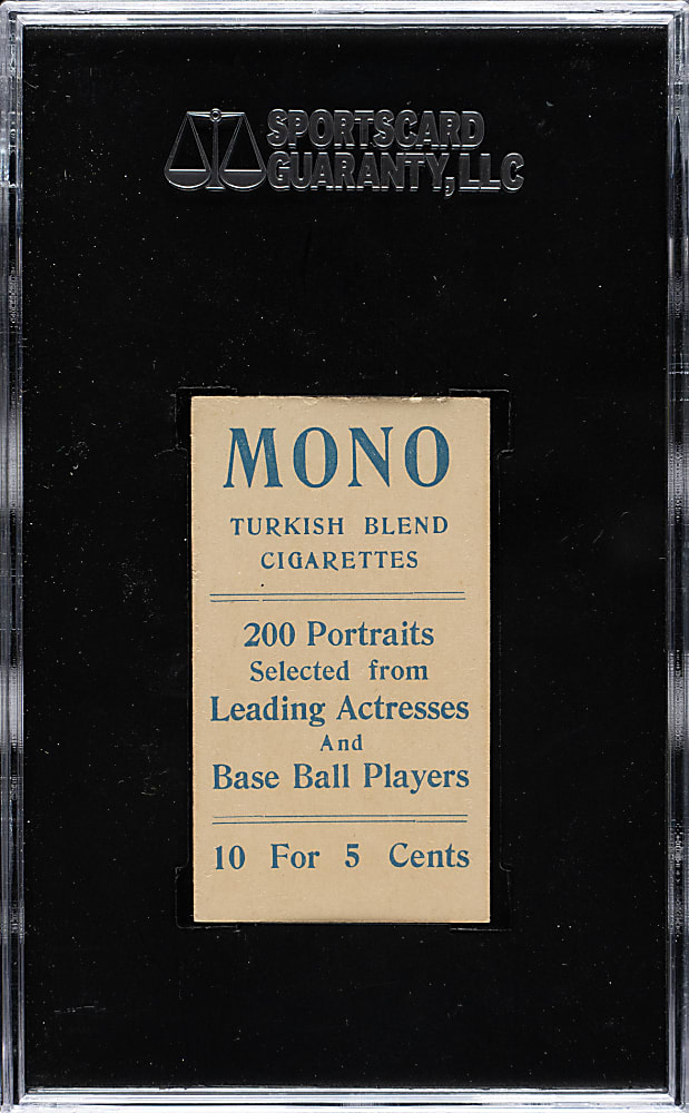 1911 T217 Mono Cigarettes Chet Chadbourn SGC EX/NM 80 - 1 of 1 - Highest Graded!