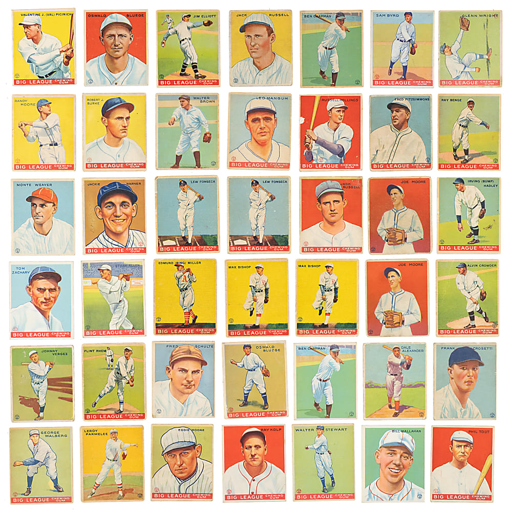 1933 R319 Goudey Collection (46) Including Cronin, Goslin, Waner, and Traynor