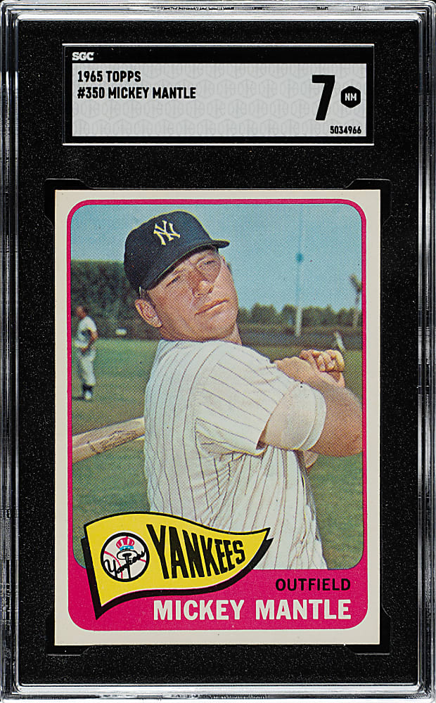1965 Topps #350 Mickey Mantle SGC NM 7