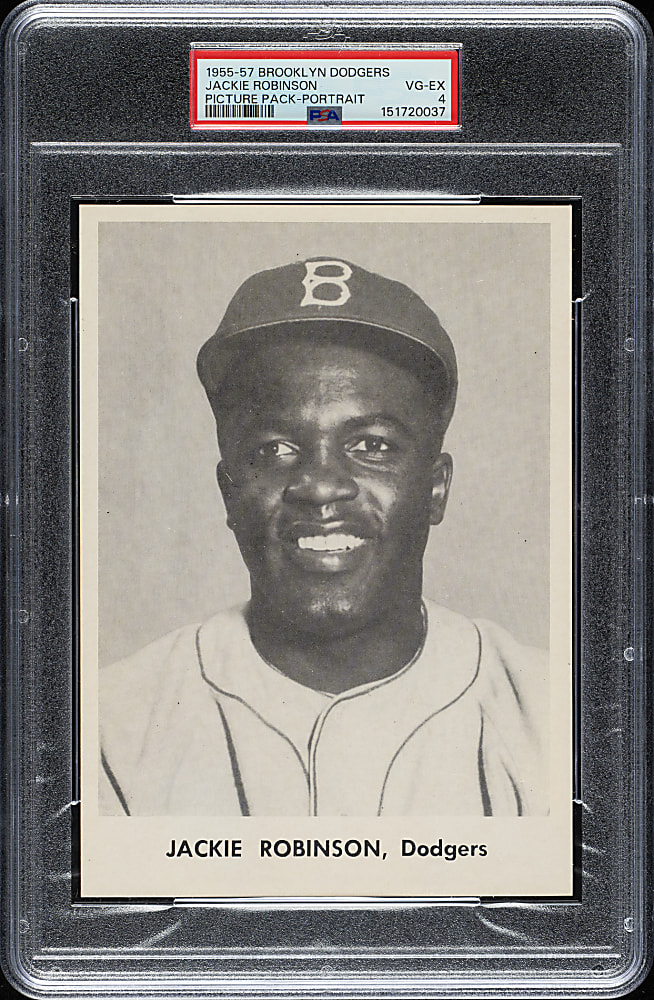 1955-1957 Brooklyn Dodgers Picture Pack Jackie Robinson PSA VG-EX 4