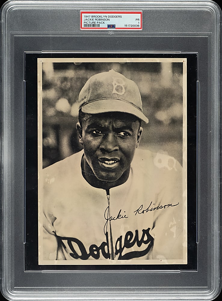 1947 Brooklyn Dodgers Picture Pack Jackie Robinson Rookie PSA POOR 1