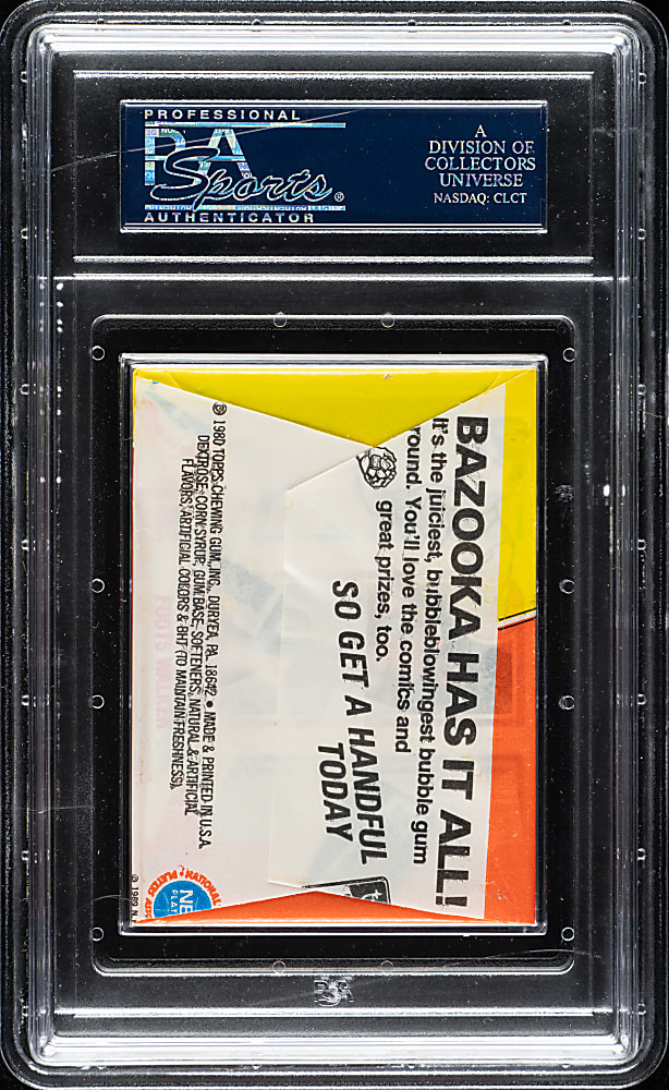 1980-1981 Topps Basketball Unopened Wax Pack PSA MINT 9 - Larry Bird and Magic Johnson Rookie Year