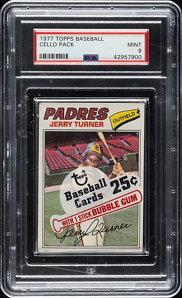 1977 Topps Unopened Cello Pack PSA MINT 9