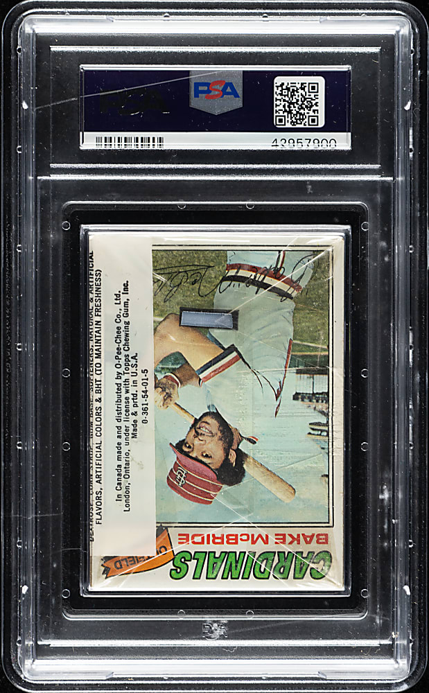 1977 Topps Unopened Cello Pack PSA MINT 9
