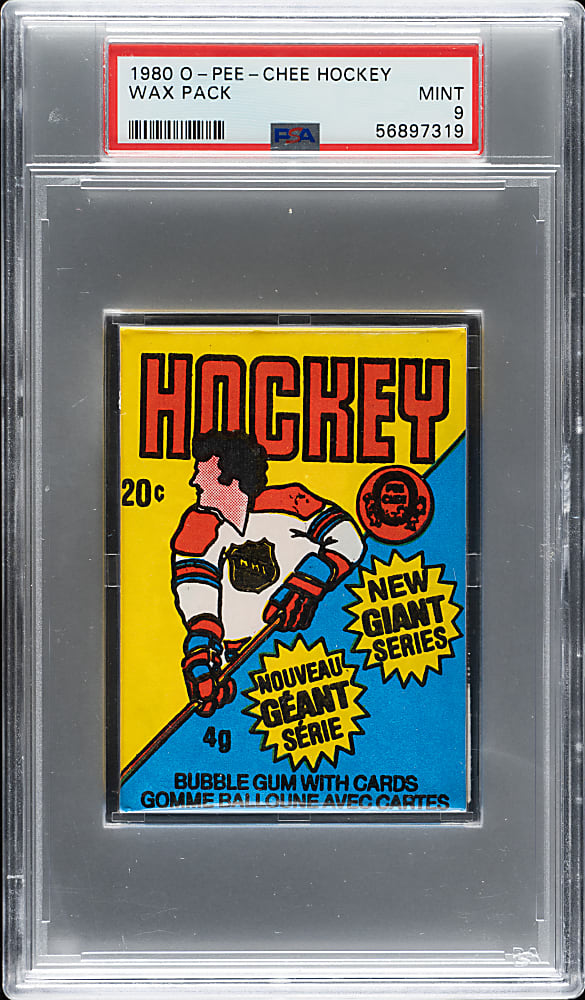 1980-1981 O-Pee-Chee Hockey Unopened Wax Pack PSA MINT 9