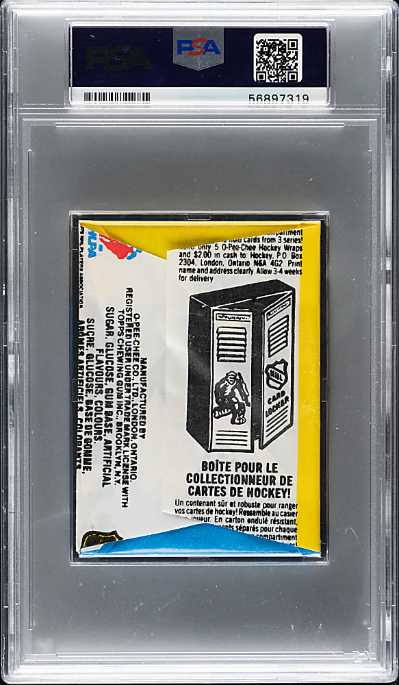 1980-1981 O-Pee-Chee Hockey Unopened Wax Pack PSA MINT 9