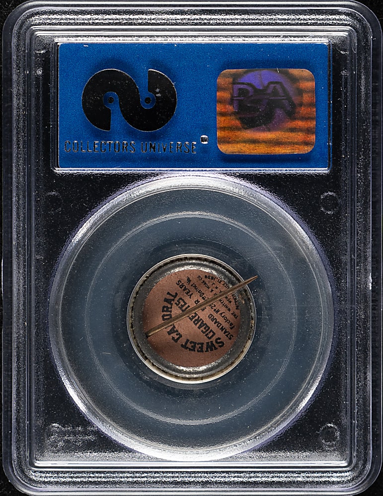 1910-1912 P2 Sweet Caporal Pins Christy Mathewson Small Letters PSA NM 7