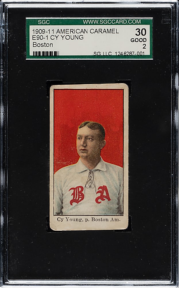 1909-1911 E90-1 American Caramel Cy Young Boston SGC GOOD 30
