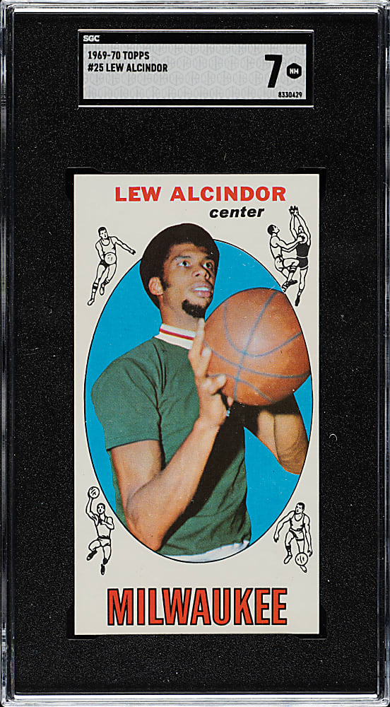 1969-1970 Topps Basketball #25 Lew Alcindor Rookie SGC NM 7