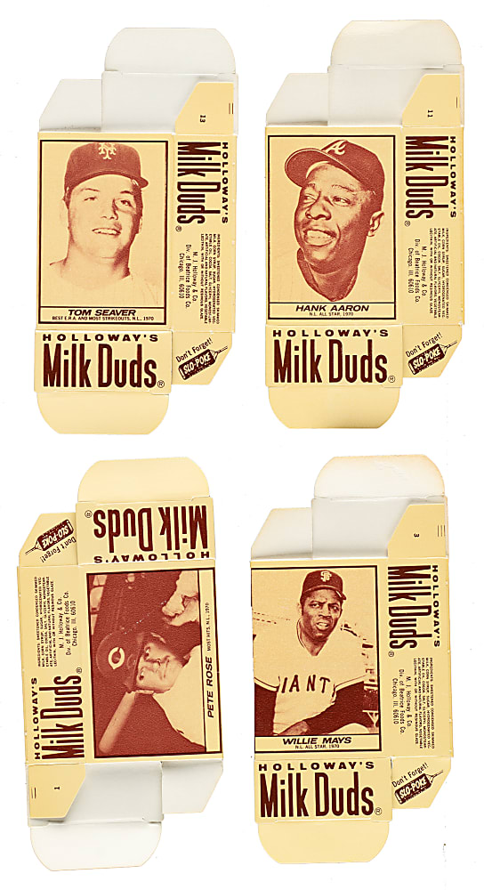 1971 Milk Duds Full Box Partial Set (55/72) Plus 13 Duplicates