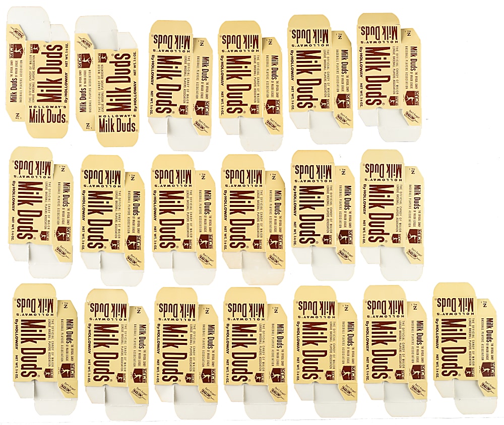 1971 Milk Duds Full Box Partial Set (55/72) Plus 13 Duplicates