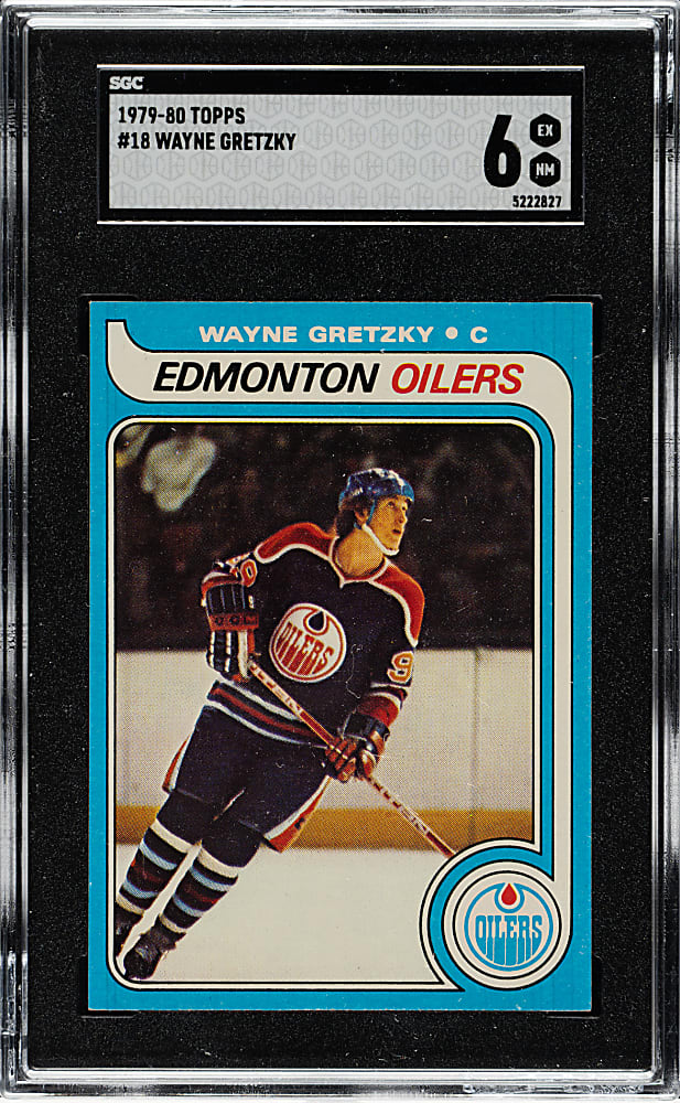 1979-1980 Topps Hockey #18 Wayne Gretzky Rookie SGC EX/NM 6
