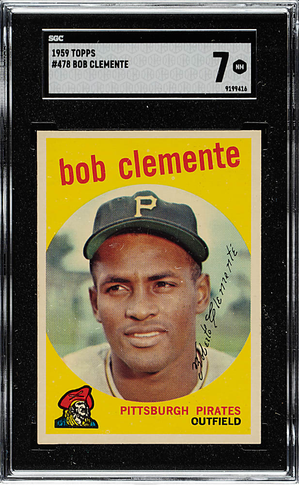 1959 Topps #478 Roberto Clemente SGC NM 7
