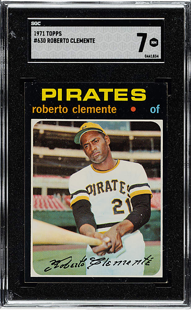 1971 Topps #630 Roberto Clemente SGC NM 7