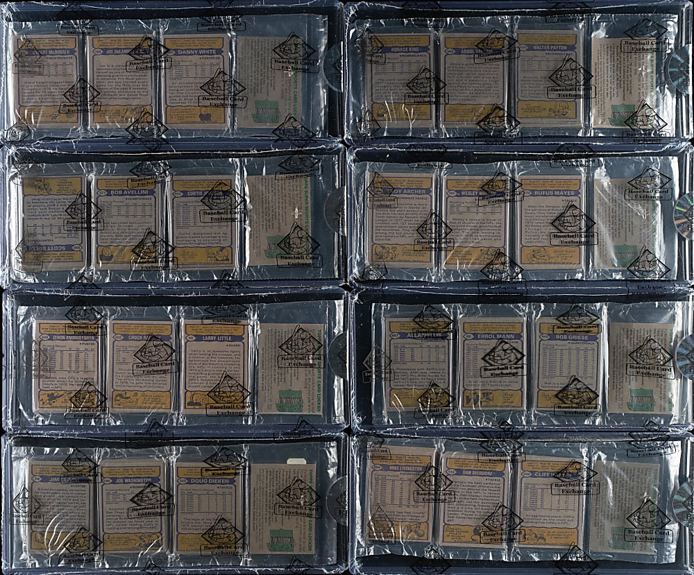 1979 Topps Football Unopened Rack Pack Collection Including James Lofton Rookie on Top (8) - BBCE