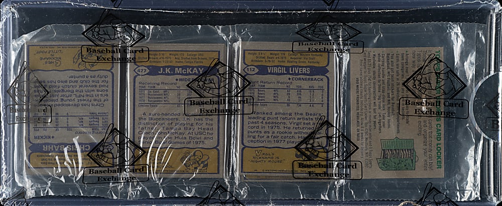 1979 Topps Football Unopened Rack Pack - Ozzie Newsome Rookie on Top - BBCE