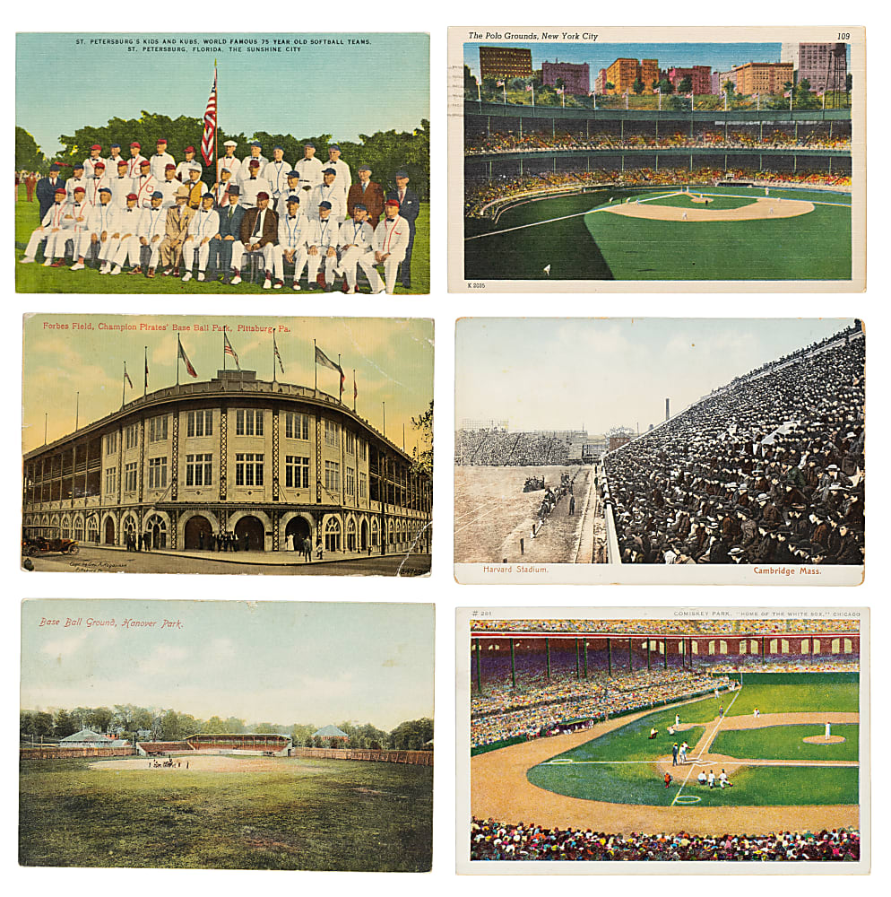 1910s to 1970s Baseball Stadium Postcard Collection (354)