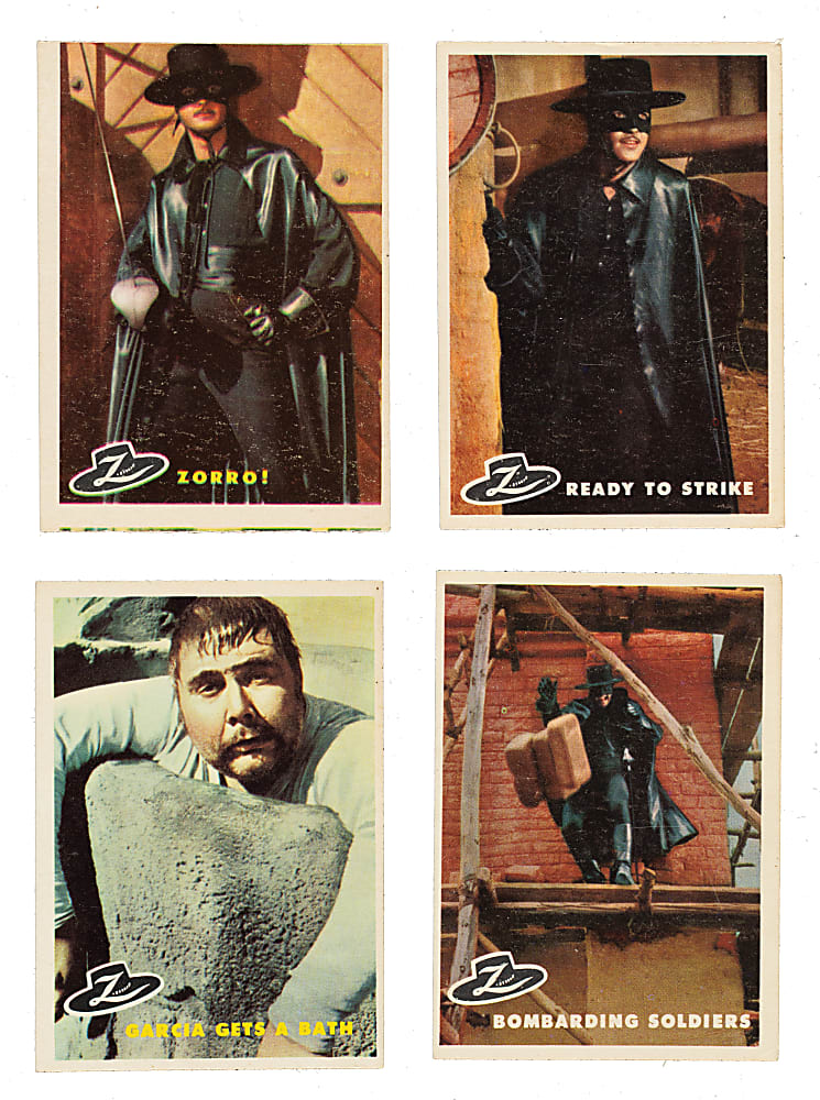 1958 Topps "Zorro" Near-Complete Set (79/88) Plus 13 Duplicates