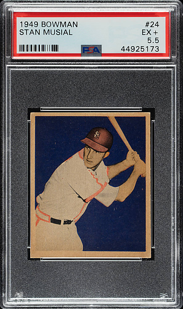 1949 Bowman #24 Stan Musial PSA EX+ 5.5