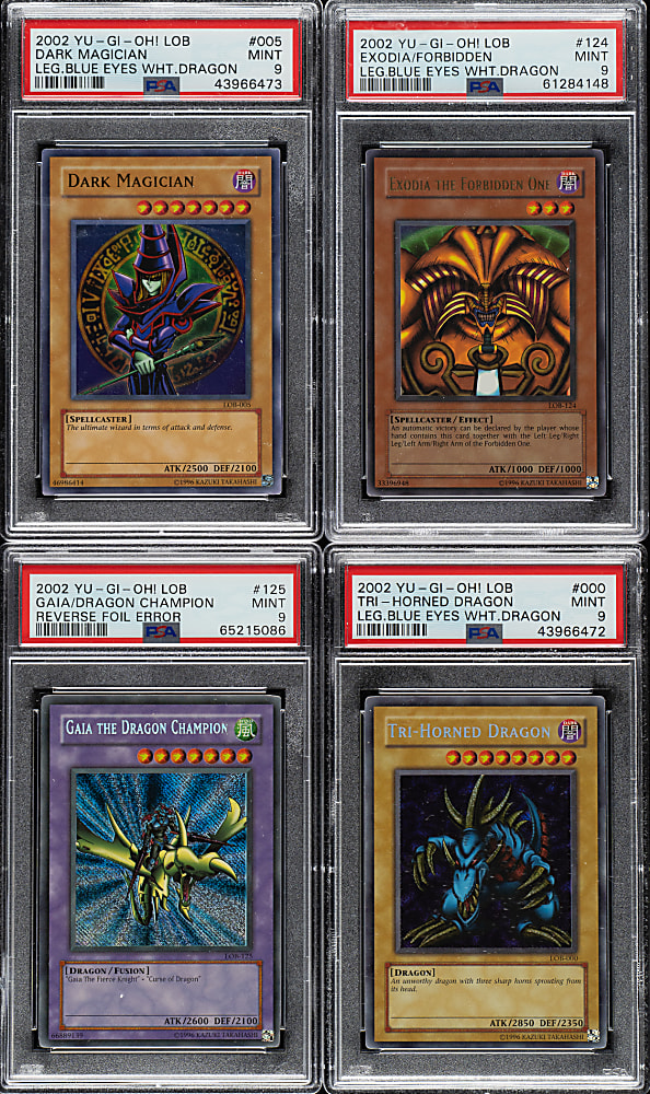 2002 Yu-Gi-Oh! Legend of Blue Eyes White Dragon Holographic PSA MINT 9 Collection (14)