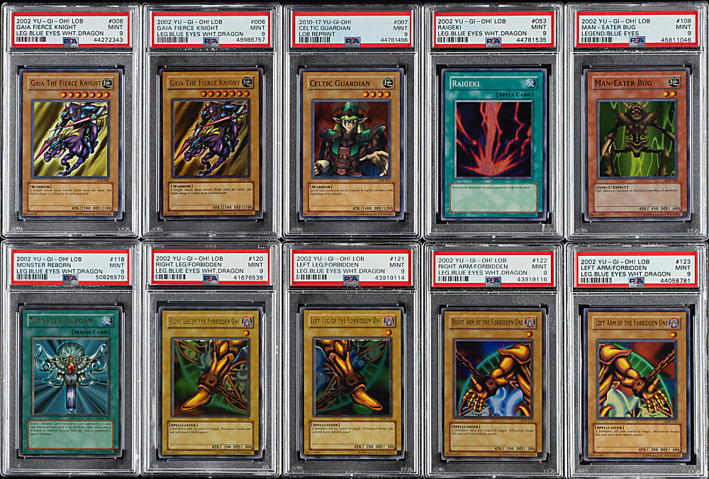 2002 Yu-Gi-Oh! Legend of Blue Eyes White Dragon Holographic PSA MINT 9 Collection (14)