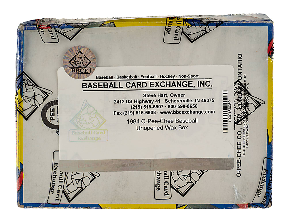 1984 O-Pee-Chee Unopened Wax Box (36 Packs) - BBCE