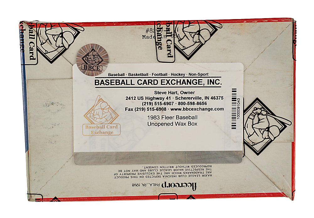 1983 Fleer Unopened Wax Box (36 Packs) - BBCE
