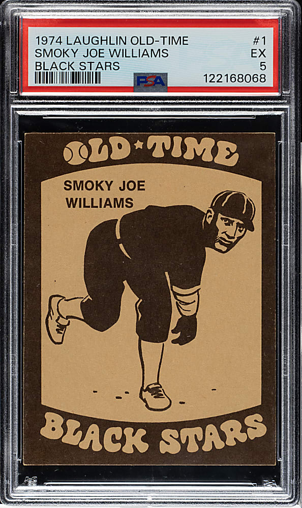 1974 Laughlin Old-Time Black Stars #1 Smoky Joe Williams PSA EX 5