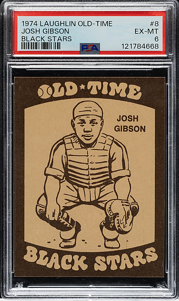 1974 Laughlin Old-Time Black Stars #8 Josh Gibson PSA EX-MT 6
