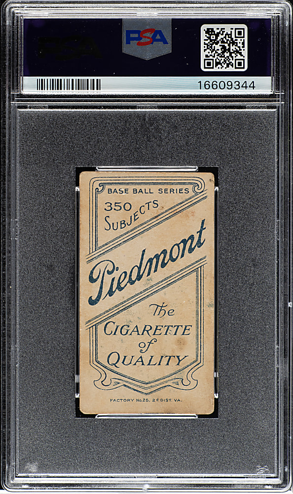 1909-1911 T206 White Border Miller Huggins Hands At Mouth PSA VG-EX 4