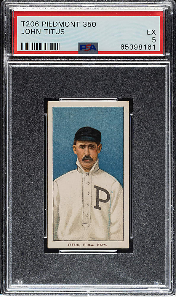 1909-1911 T206 White Border John Titus PSA EX 5