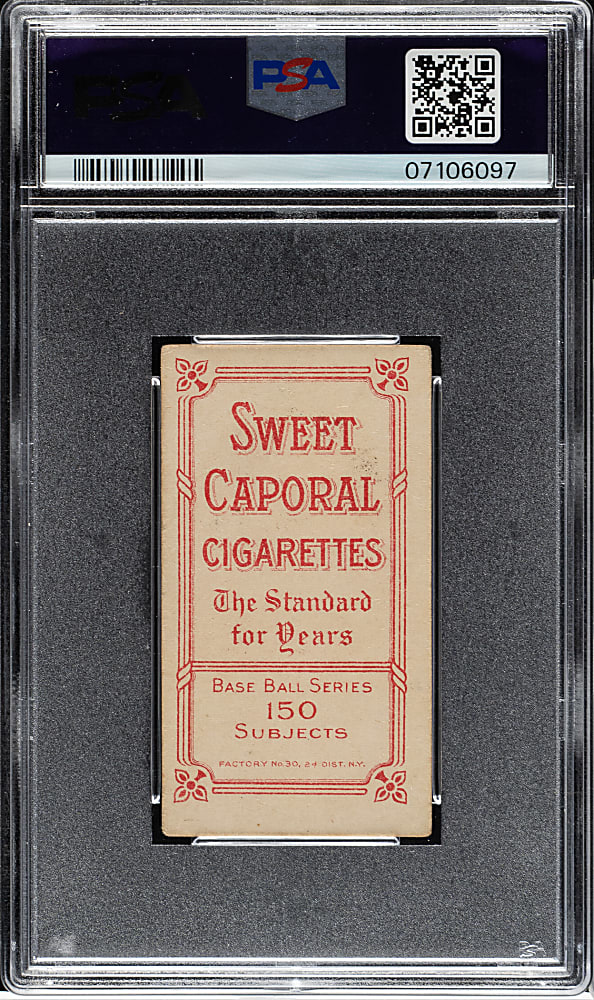 1909-1911 T206 White Border Roger Bresnahan Portrait PSA EX 5