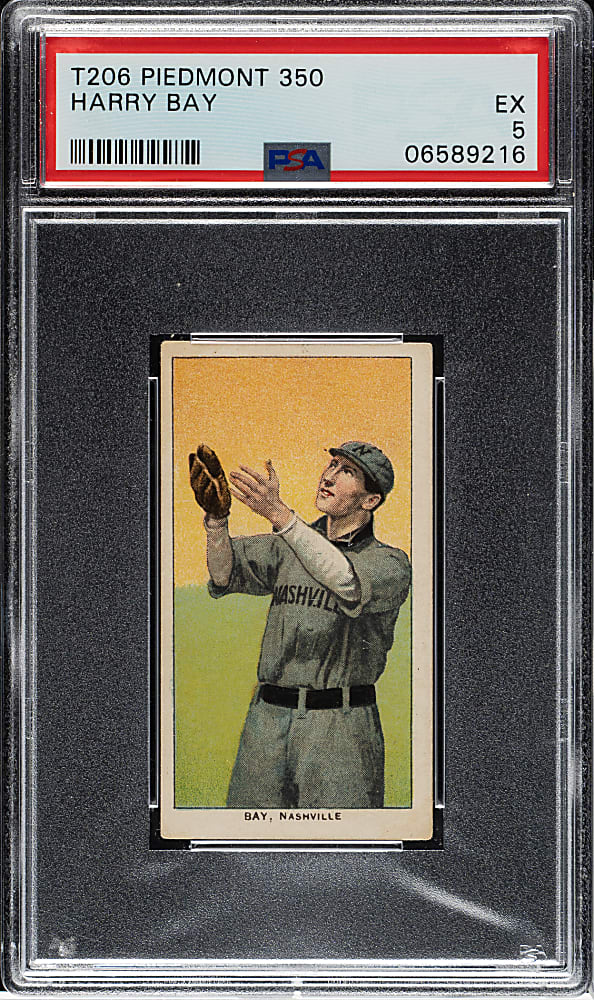 1909-1911 T206 White Border Harry Bay Southern Leaguer PSA EX 5