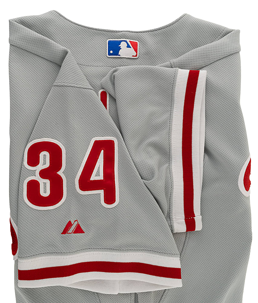2013 Roy Halladay Philadelphia Phillies Game-Issued Road Jersey - MLB Authentication and Photomatched to September 29, 2013