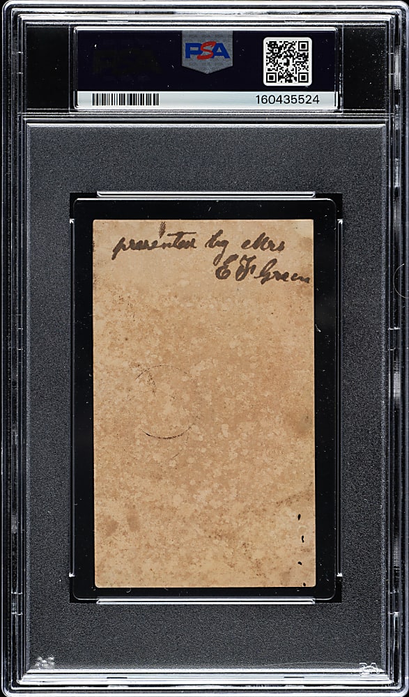 Circa 1860 L. Prang & Co. "Prominent Characters, Men of Times" Jefferson Davis PSA GOOD 2 (MK)