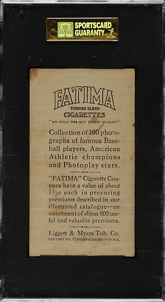 1914 T222 Fatima Cigarettes Muller SGC POOR 10