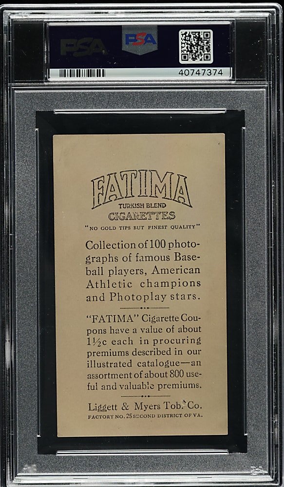 1914 T222 Fatima Pearl Sindelar PSA POOR 1