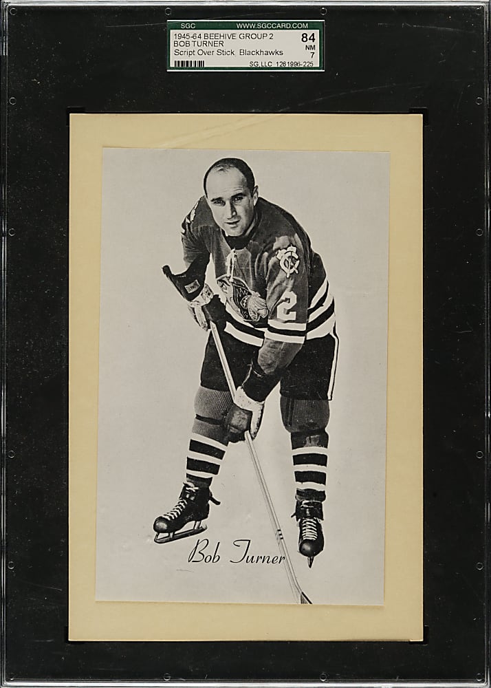 1945-1964 Beehive Hockey Photos Group 2 Bob Turner SGC NM 84 - 1 of 1 - Highest Graded!